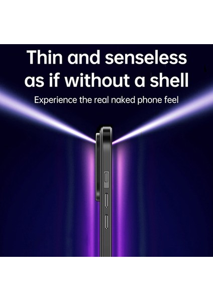 Iphone 15 Plus Artı Yüksek Şeffaflık Telefon Kasası Elektrumanlı Metal Çerçeve Tpu+Temperli Cam Dark Mavi Telefon Kılıfı (Yurt Dışından) fırsatları