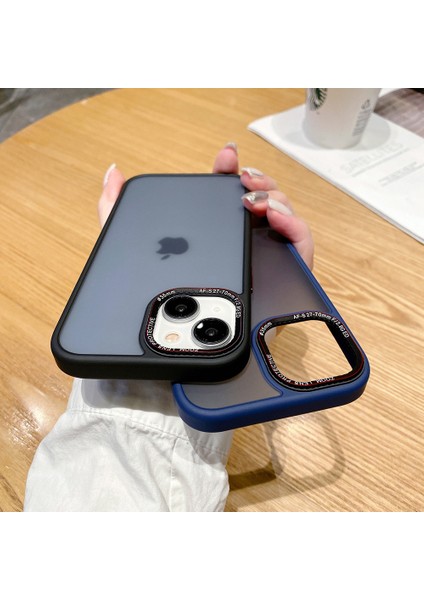 Iphone 15 Case Için Düşme Koruması Tpu+Pc Cep Telefonu Geri Black Telefon Kılıfı (Yurt Dışından)