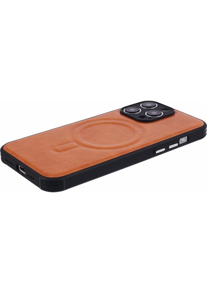 Manyetik Pu Deri+Tpu Telefon Kahverengi ile Uyumlu iPhone 15 Pro Için Telefon Kılıfı (Yurt Dışından) indirimleri