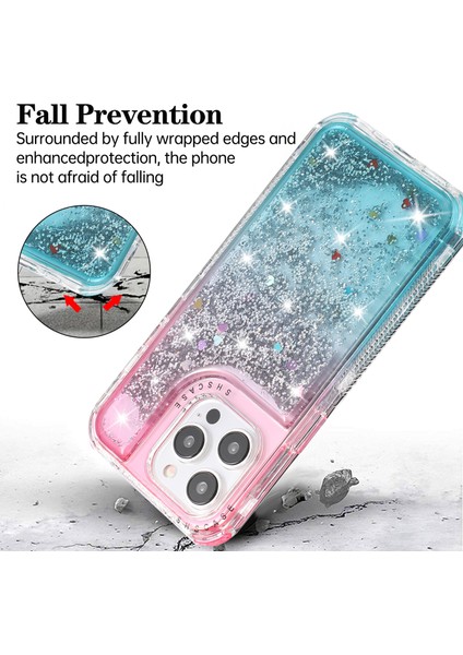 Iphone 14 Pro Vasalı Sıfan Sıvı Yüzen Hızlı ve Kazanmaya Koşullu Tpu+Pc Cep Telefonu Pinki+Açık Mavi Telefon Kılıfı (Yurt Dışından) fırsatları