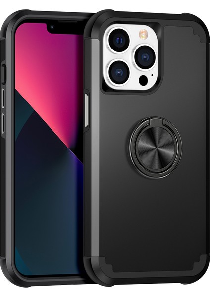 Iphone 13 Pro Kickstand Case Anti Shock Anti Pc+Tpu Telefon Geri Koruyucu Black Telefon Kılıfı (Yurt Dışından) fiyatları