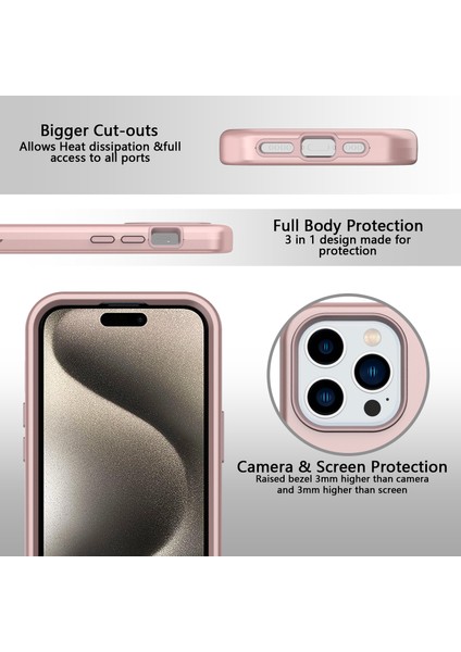 Iphone 15 Pro Case Tutickent Tpu+Pc Fingerprint Anti Fingerprint Telefon Gil Altın Için GW03 Telefon Kılıfı (Yurt Dışından) modelleri