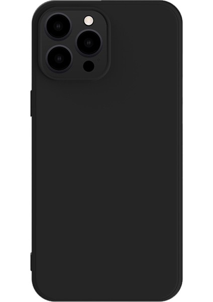 Iphone 15 Pro Yumuşak Tpu Sıvı Silikon Doku Şok Geçirmez Black Telefon Kılıfı (Yurt Dışından)
