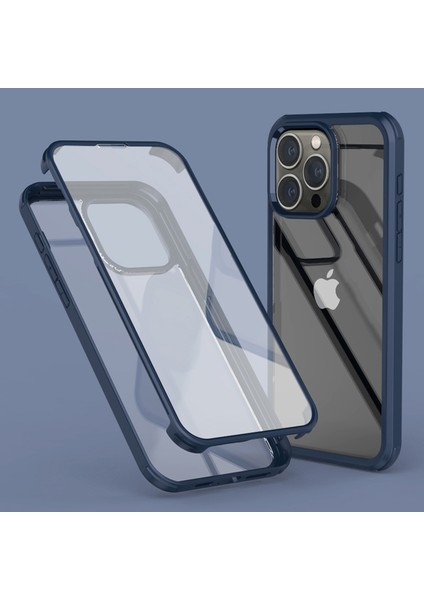 Iphone 15 Pro Koruyucu Ince Çift Sandılı Temperli Cam+Silikon Çerçeve Telefon Mavisi Telefon Kılıfı (Yurt Dışından) indirimleri