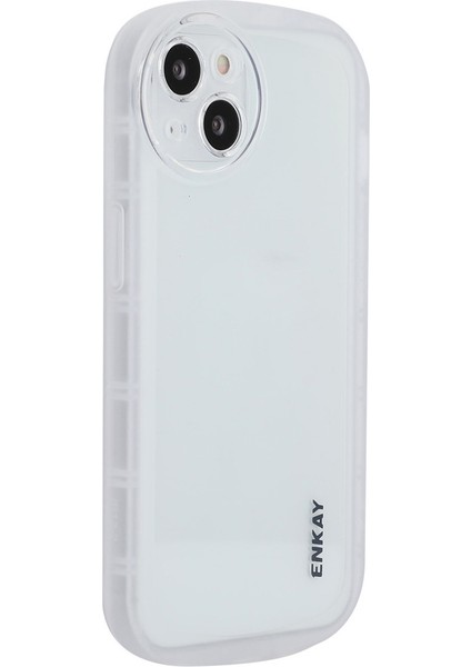 Iphone 15 Plus Tpu Telefon Kasası Köşe Kalınlaştırma Mat Beyaz Telefon Kılıfı (Yurt Dışından)