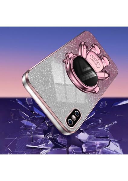 Iphone Xs Max Ksimum 6,5 Inçlik Kasa Şok Geçirmez Pc+Tpu Kickstand Telefon Geri Kabuk Pembe Telefon Kılıfı (Yurt Dışından) fırsatları