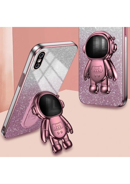 Iphone Xs Max Ksimum 6,5 Inçlik Kasa Şok Geçirmez Pc+Tpu Kickstand Telefon Geri Kabuk Pembe Telefon Kılıfı (Yurt Dışından) indirimleri
