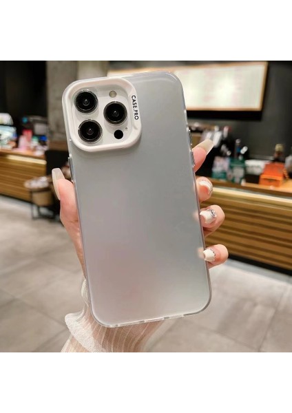 Iphone 15 Pro Max Güz Koruma Gradyan Renk Tpu+Akrilik Geri Imd Telefon Silver Telefon Kılıfı (Yurt Dışından)