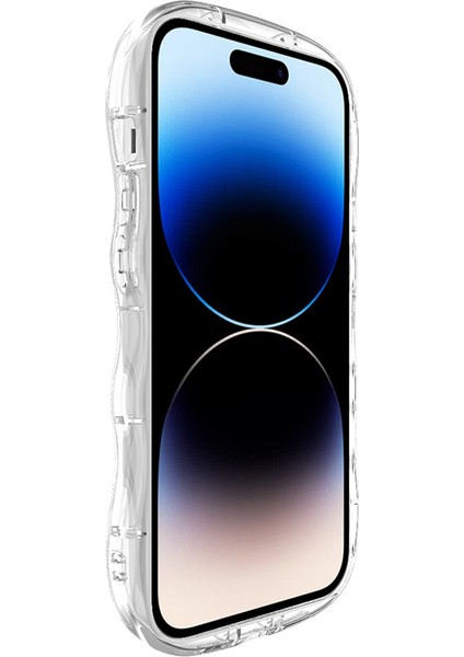 Iphone 14 Pro Max Telefon Kasası Için Çizilmeye Dayanıklı Tpu Wavy Kenarlar Geri Kabuk Tasarlanmış Telefon Kılıfı (Yurt Dışından) indirimleri