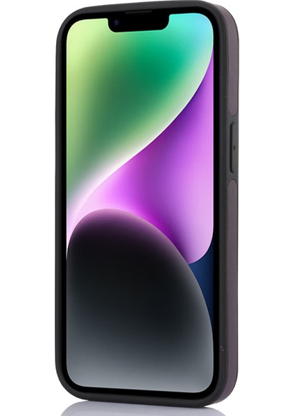 iPhone 14 Plus Için Cep Telefonu Pu Deri+Tpu Logo Pencere Geri Dark Mor Telefon Kılıfı (Yurt Dışından) indirimleri