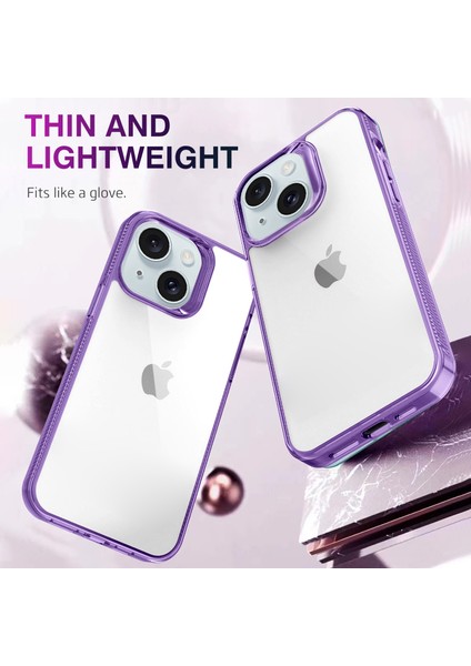 Iphone 15 Plus Hd Clear Case Anti Cratch Akıllı Telefon Kabuğu Tpu+Pc Telefon Mavisi Telefon Kılıfı (Yurt Dışından) modelleri