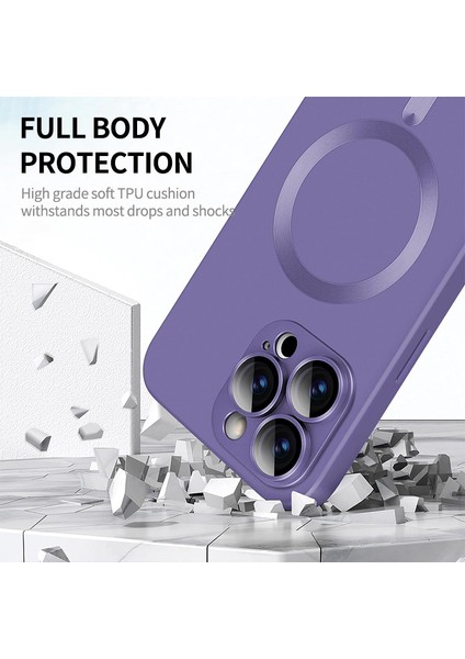 Iphone 15 Pro Max Mat Case Tpu Tpu 9h Yüksek Alüminyum Silicon Cam Film Silver Telefon Kılıfı (Yurt Dışından) fırsatları