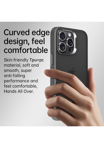 Iphone 15 Pro Max Case Pc+Tpu Şok Geçirmez Mat Telefon Koruyucu Black Telefon Kılıfı (Yurt Dışından) indirimleri