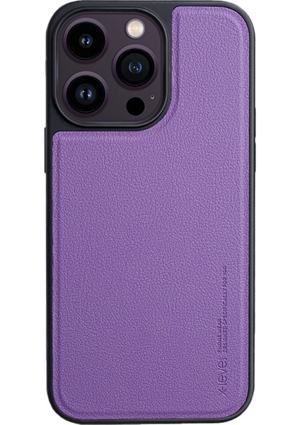 Iphone 15 Pro Shockproof Case Için Pu+Tpu ile Uyumlu Kıvrık Anti Clatch Telefon Morası Telefon Kılıfı (Yurt Dışından)