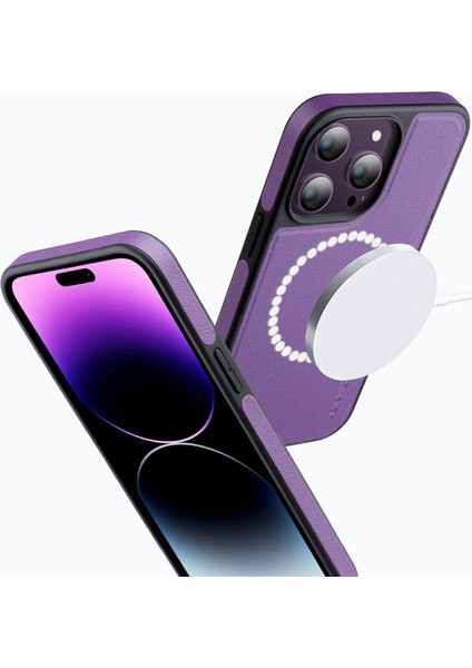 Iphone 15 Pro Shockproof Case Için Pu+Tpu ile Uyumlu Kıvrık Anti Clatch Telefon Morası Telefon Kılıfı (Yurt Dışından) fırsatları