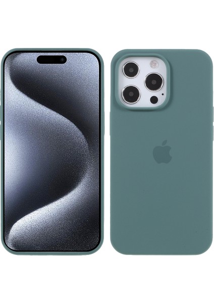 Iphone 15 Pro Max Case Comp Comat Telefon Geri Kabuk Koruyucusu Yeşili Için Silikon Telefon Kılıfı (Yurt Dışından)