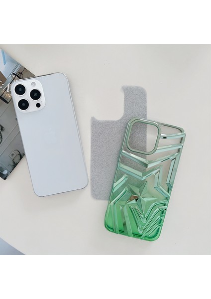 Iphone 15 Pro Max Vaka Gradyan Tpu Kabuğu, Işıltılı Kağıt Pembe ile Yıldız Desen Isteyen Telefon Kılıfı (Yurt Dışından)