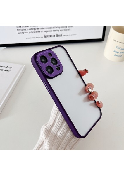 Iphone 15 Pro Case Tpu+Pc Slim Cover Cep Telefonu Koruyucu Case Dark Mor Telefon Kılıfı (Yurt Dışından) fırsatları