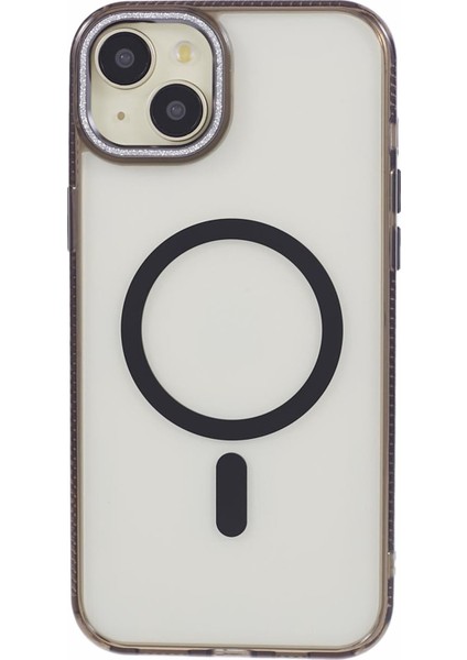 Iphone 15 Case Mıknatıs Yüzüğü+Tpu+Pc+Alüminyum Alaşım Black ile Uyumlu Telefon Kılıfı (Yurt Dışından) modelleri
