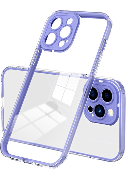 Iphone 15 Pro Case Tpu+Pc Renk Çerçevesi Çizgiye Döküm Anti Çizgi Temizli Telefon Morası Telefon Kılıfı (Yurt Dışından)