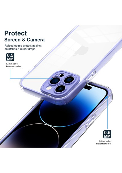Iphone 15 Pro Case Tpu+Pc Renk Çerçevesi Çizgiye Döküm Anti Çizgi Temizli Telefon Morası Telefon Kılıfı (Yurt Dışından) fiyatları