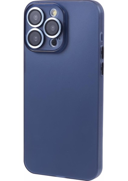 Iphone 15 Pro Tpu Kasası Metal Lens Halka Mavisi ile Çizilmeye Dayanıklı Için Telefon Kılıfı (Yurt Dışından)