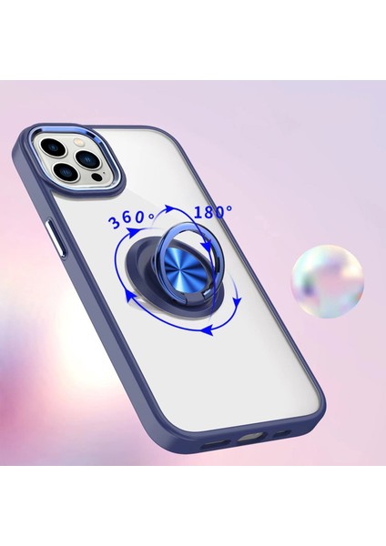 Iphone 15 Pro Max Tpu+Akrilik Temiz Telefon Yüzüğü Kickstand Elektrokaplama Pembe Telefon Kılıfı (Yurt Dışından) fiyatları