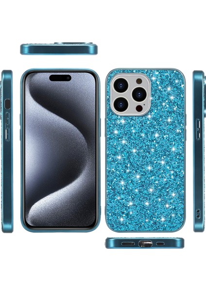 Iphone 15 Pro Max Için Parlak Glitter Sequins Tpu+Pc Kırmızı Telefon Kılıfı (Yurt Dışından) indirimleri