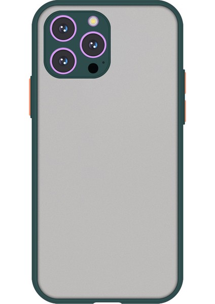 Iphone 15 Pro Max Tpu+Pc Telefon Koruyucu Arka Cilt Touch Anti Drop Shell Blackish Yeşil Telefon Kılıfı (Yurt Dışından)
