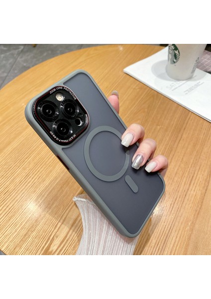 Iphone 15 Pro Vaka Yarı Saydam Tpu+Pc Hybrid ile Uyumlu Telefon Kılıfı (Yurt Dışından)