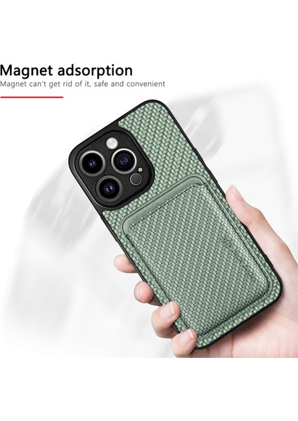 Iphone 15 Pro Fiber Pu Deri Kaplamalı Pc+Tpu Yeşil Telefon Kılıfı (Yurt Dışından) indirimleri