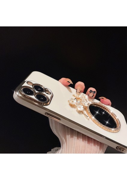 Iphone 15 Pro Max Elektrokaplatma Cam Ayna Telefon Pembe Için Koruyucu Tpu Telefon Kılıfı (Yurt Dışından) modelleri