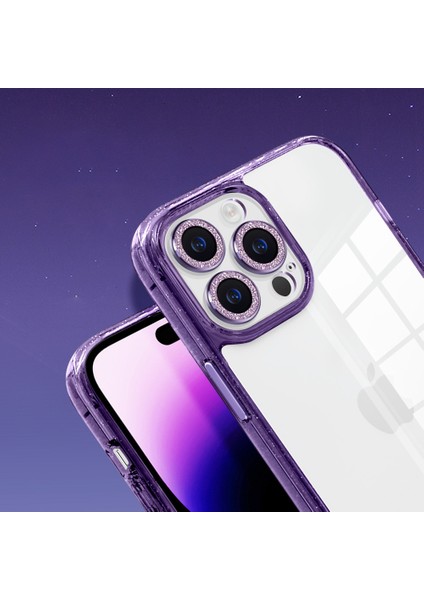 Iphone 14 Pro Max Case Pc+Tpu+Cam Işıltılı Toz Telefon Kabuk Mavisi Telefon Kılıfı (Yurt Dışından) modelleri