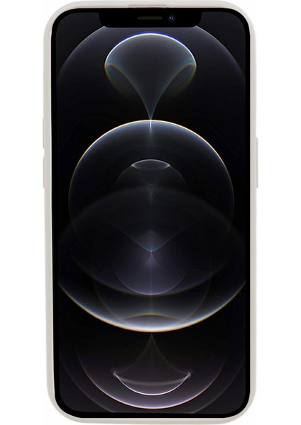 Iphone 12 Pro Max Için 6.7 Inç Cep Telefonu Kasası Cilt Dokunuşu Sıvı Silikon Anti Damla Antik Beyaz Telefon Kılıfı (Yurt Dışından) fiyatları