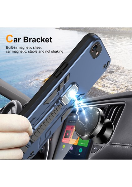 Iphone 7/8 Için Telefon Kasası Koruyucu , Arka Kickstand Mavi ile Telefon Kılıfı (Yurt Dışından) fırsatları