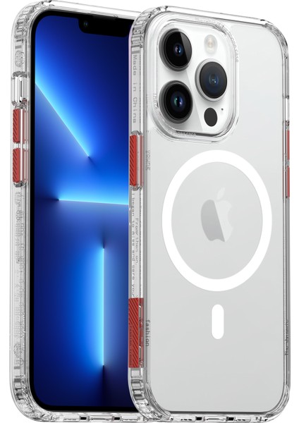 Iphone 13 Pro Max Için Pc+Tpu Slim Phone Cover Cransparent ile Uyumlu Kasa Telefon Kılıfı (Yurt Dışından)