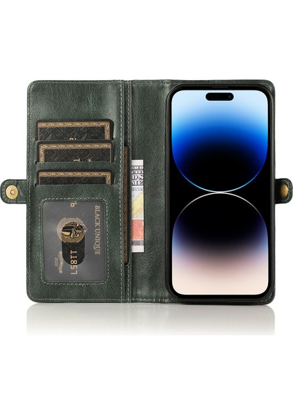 Iphone 14 Pro Söndürülebilir 2'si Tpu+Pu Deri Deri Şok Geçirmez Anti Drop Telefon Vaka Yeşili Telefon Kılıfı (Yurt Dışından) fiyatları