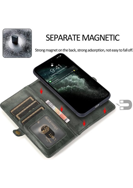 Iphone 14 Pro Söndürülebilir 2'si Tpu+Pu Deri Deri Şok Geçirmez Anti Drop Telefon Vaka Yeşili Telefon Kılıfı (Yurt Dışından) modelleri