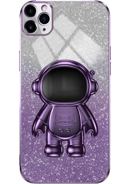 Iphone 11 Pro Max Case Shockproof Pc+Tpu Kabuk Astronot Kickstand Cep Telefonu Morası Telefon Kılıfı (Yurt Dışından)