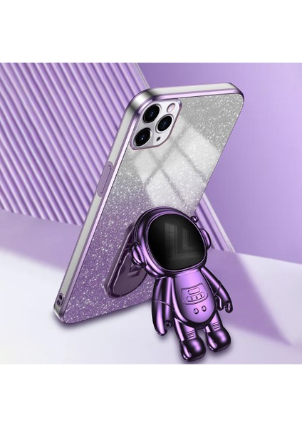 Iphone 11 Pro Max Case Shockproof Pc+Tpu Kabuk Astronot Kickstand Cep Telefonu Morası Telefon Kılıfı (Yurt Dışından)