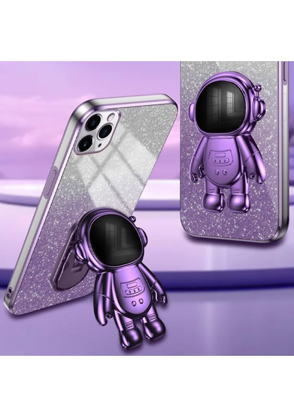Iphone 11 Pro Max Case Shockproof Pc+Tpu Kabuk Astronot Kickstand Cep Telefonu Morası Telefon Kılıfı (Yurt Dışından)