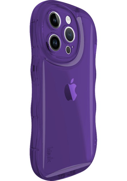 Iphone 14 Pro Max Telefon Kasası Için Çizilmeye Dayanıklı Tpu Wavy Kenarlar Geri Kabuk Şeffaf Mor Telefon Kılıfı (Yurt Dışından) fırsatları