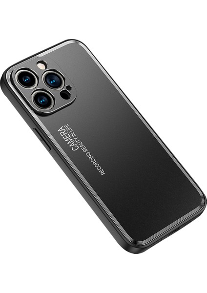 Iphone 15 Pro Isı Dispidasyon Tpu+Alüminyum Alaşım Şok Geçirmez Black Telefon Kılıfı (Yurt Dışından)