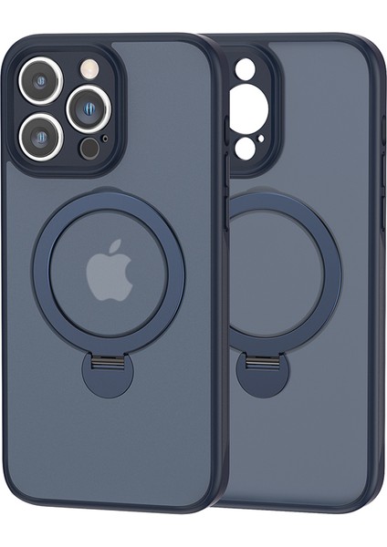 Iphone 15 Pro Tpu+Akrilik Kickstand Damla Koruma Dark Telefon Kılıfı (Yurt Dışından)