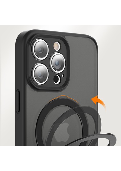 Iphone 15 Pro Tpu+Akrilik Kickstand Damla Koruma Dark Telefon Kılıfı (Yurt Dışından) fiyatları