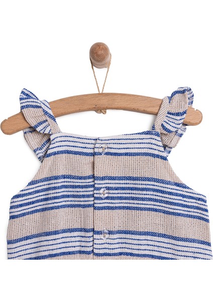 Çizgili Brode Patiksiz Tulum Kız Bebek fiyatları