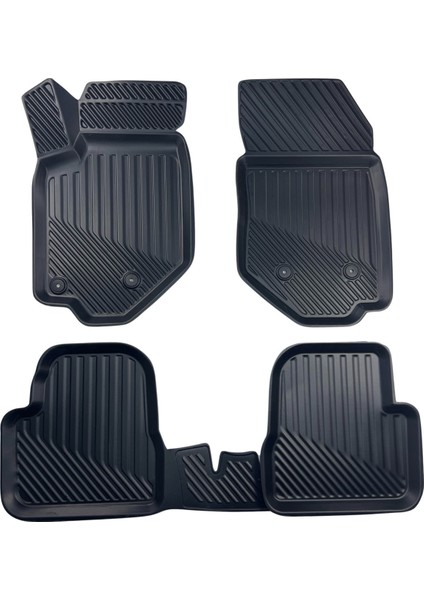 Audi Q2 Voli 3D Havuzlu Kauçuk Oto Paspas Yumuşak