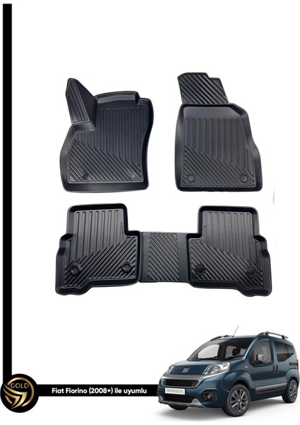 Fiat Fiorino Voli 3D Havuzlu Kauçuk Oto Paspas Yumuşak