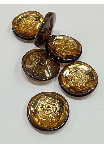Kaban Mont Düğmesi Italyan Düğme 6'lı Set Hardal 3 cm D2000 fiyatları