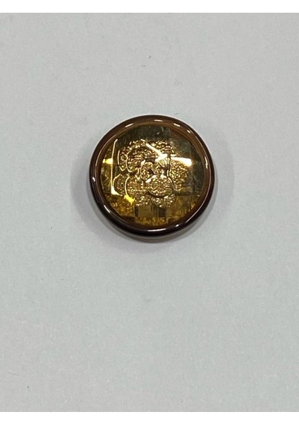 Ceket ve Kol Boy Düğmesi Italyan Düğme 6'lı Set Koyu Hardal 2 cm D2002 fırsatları